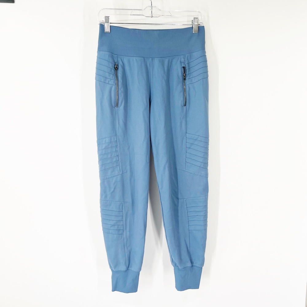 Athleta Venice Moto Joggers in Slate Blue